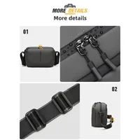 Men's Crossbody Camera Bag Portable One Shoulder Micro-Single Storage Outdoor Digital SLR Camera Pouch - Image 5