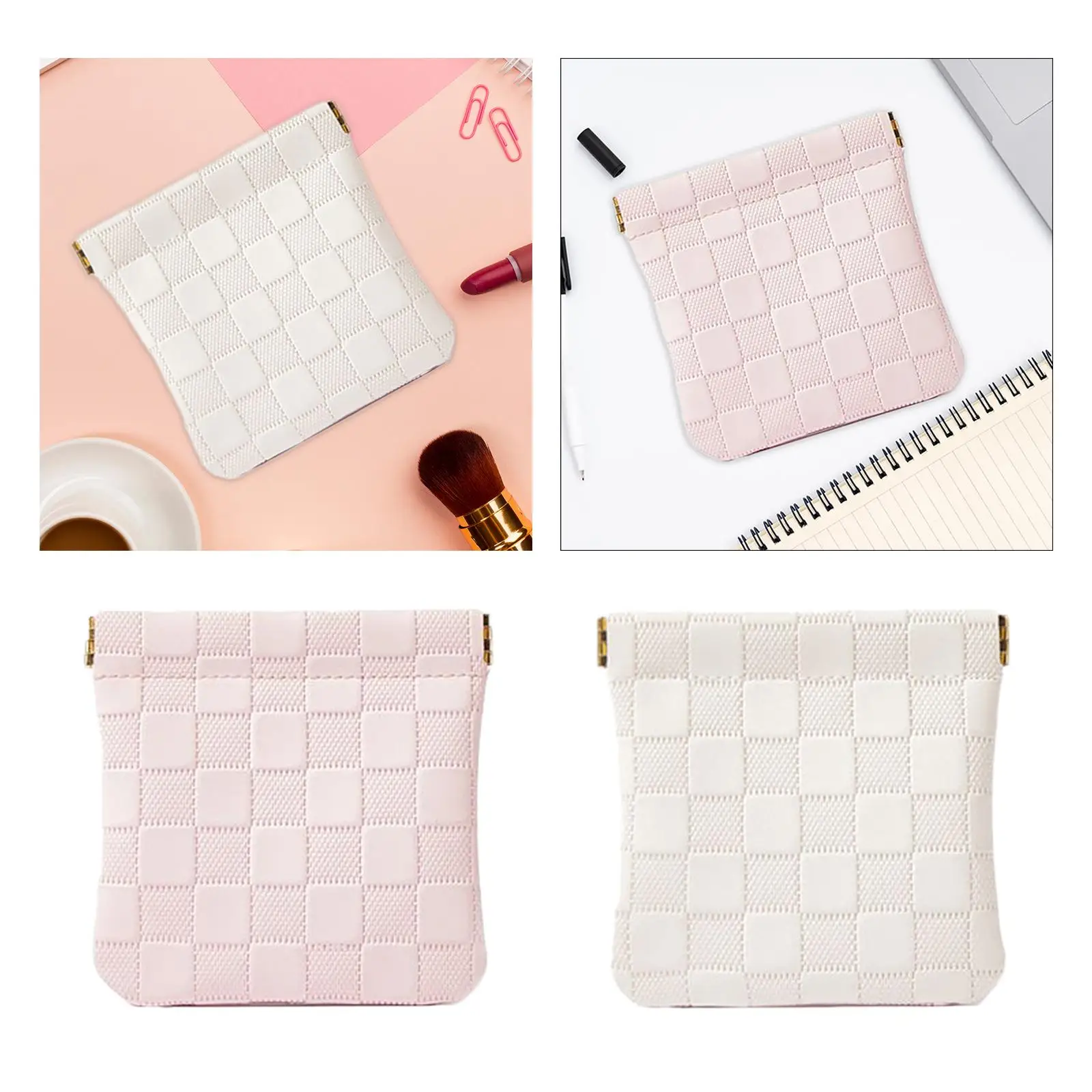 Portable PU Leather Earphone and Accessory Storage Pouch