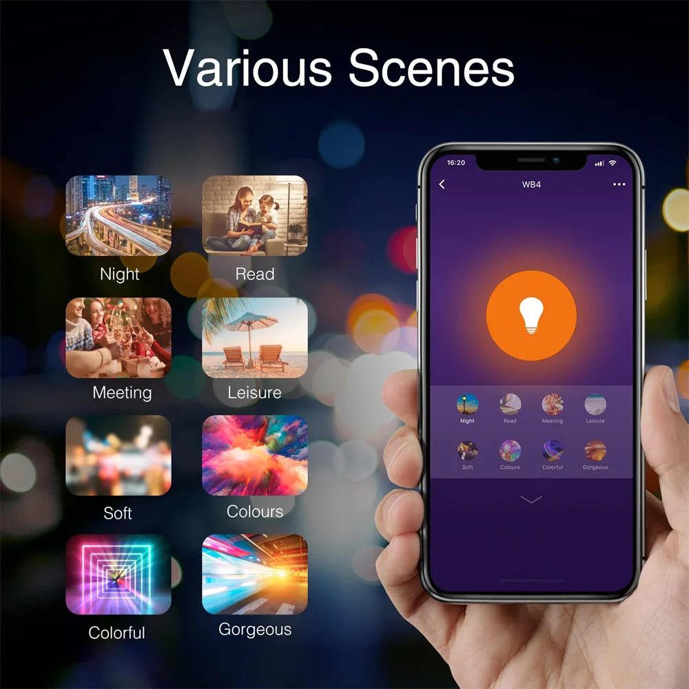 18W Tuya ZigBee Smart Light Bulbs RGB+WW+CW E27 Smart Home Led Lamp Siri Voice Control Compatible with Alexa Google Home