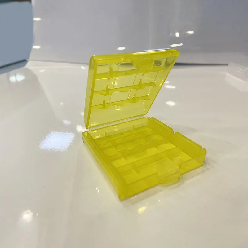 Clear Plastic Battery Storage Box - 5 Pack