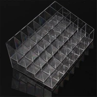 Transparent arylic Trapezoid Lipstick Holder Cosmetic Organizer/display/holder Organizer Stand 1