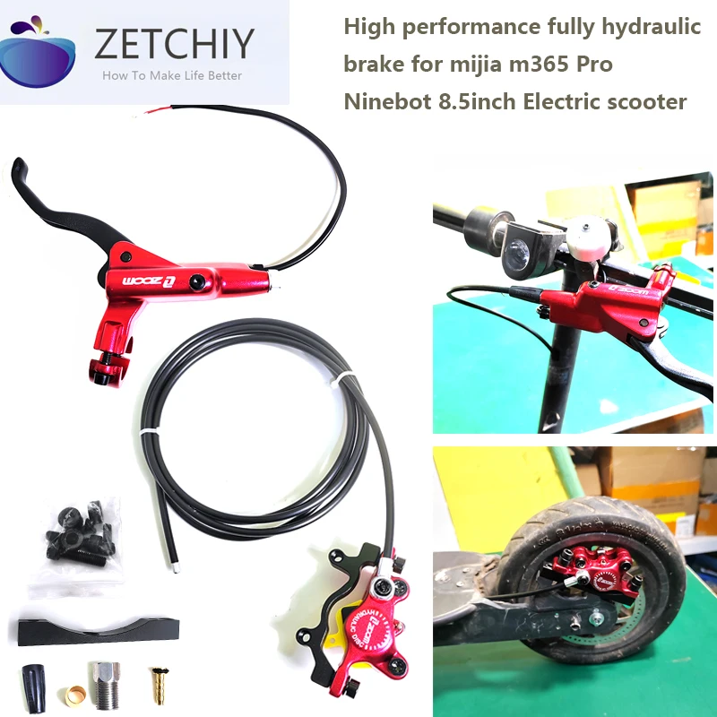 2pistion Oil Hydraulic Brake Disk Brakes For Iconic Brand M365 S1 Pro Electric Scooter M365 For ninebot 8.5 inch e scooter