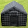 Inflatable Cube Disco Black Tent Big Mobile Portable Inflatable Night Club Tent House Pavilion For Backyard/Club Wedding Party 2