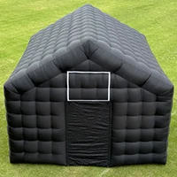 Inflatable Cube Disco Black Tent Big Mobile Portable Inflatable Night Club Tent House Pavilion For Backyard/Club Wedding Party 2