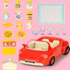 Camping Sports Car Play House Amusement Park Anime Family Roles Cartoon Convertible Toys Cars Pvc Model Kids Birthday Gift Set 1
