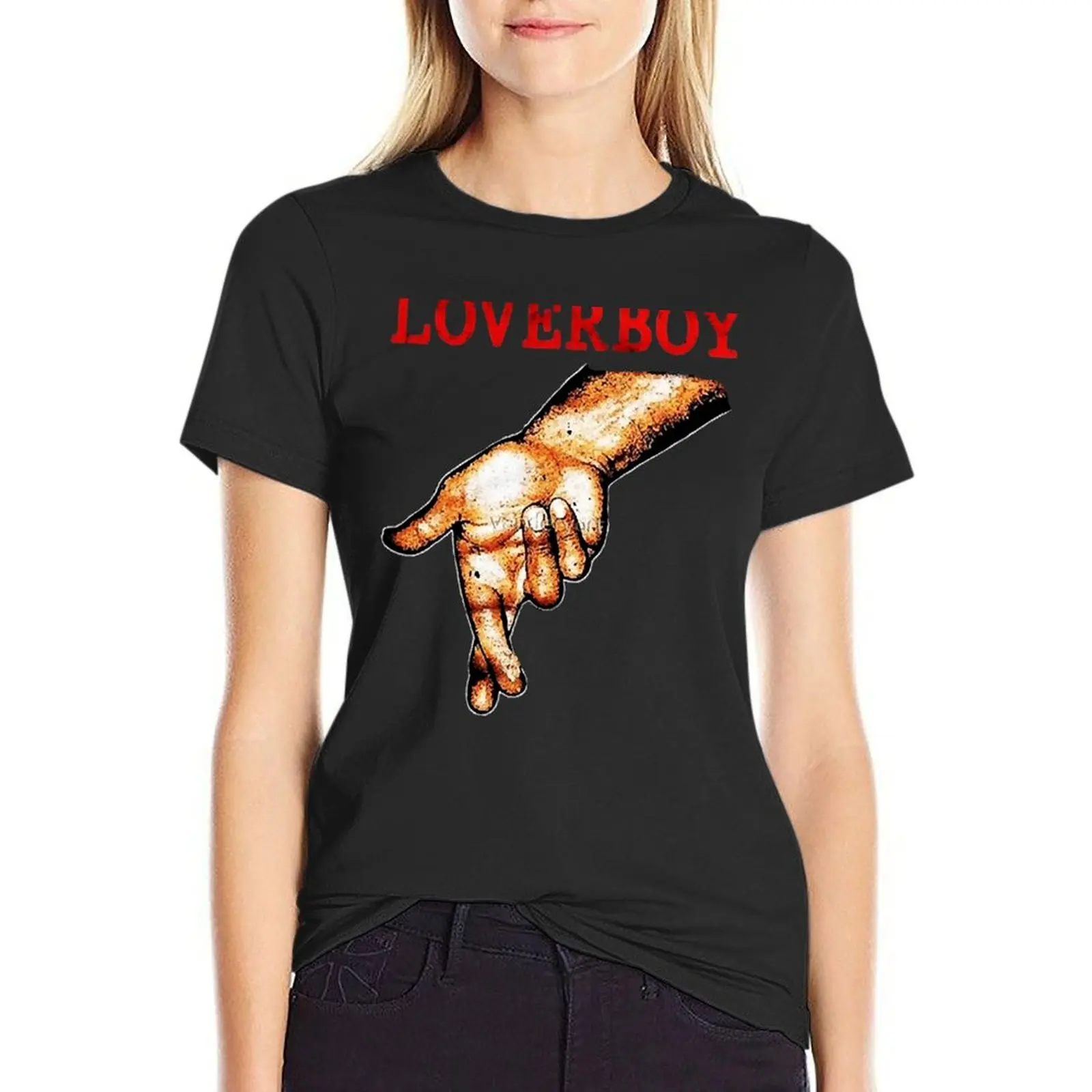 

Loverboy For Fan T-Shirt tees aesthetic clothes tops oversized Women clothes