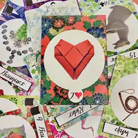 8.8*6.3cm Origami Lenormand 43 Pcs Playing Cards 2