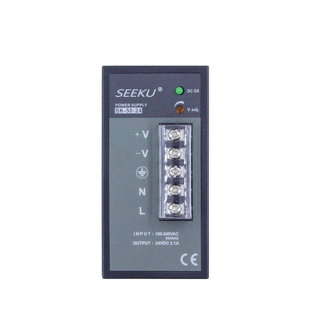 Industrial AC to DC power SK 50 24 2.1a supply 50W DC24V din rail 24v