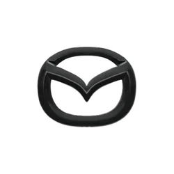 Premium Car Steering Wheel Emblem Sticker Badge Decals - Decorative Accessories (1pcs Black Mazda)