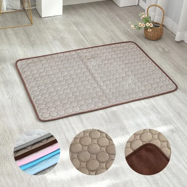 Dog Cooling Summer Pad Mat For Dogs Cat Blanket Sofa Breathable Pet Dog Bed Summer Puppy Pet Mat Car Seat Cover Pet Supplies 4