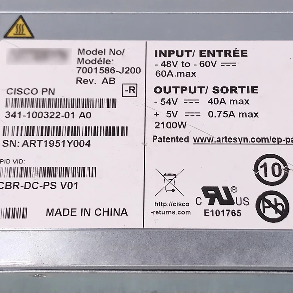 Server Power Supply For ARTESYN 7001586-J200 CBR-DC-PS V01 Perfect Test 5 Server Power Supply For ARTESYN 7001586-J200 CBR-DC-PS V01 Perfect Test - Image 3