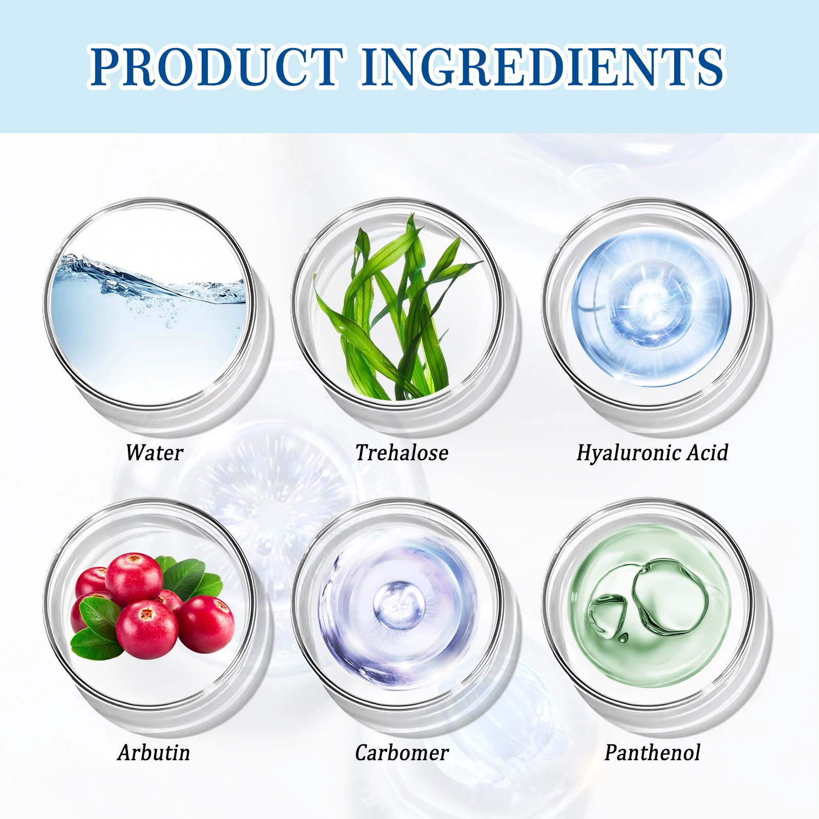 Hyaluronic Acid Facial Serum Fade Fine Line Wrinkle Shrink Pores Tightening Nourishing Deep Moisturizing Facial Skin Essence 5