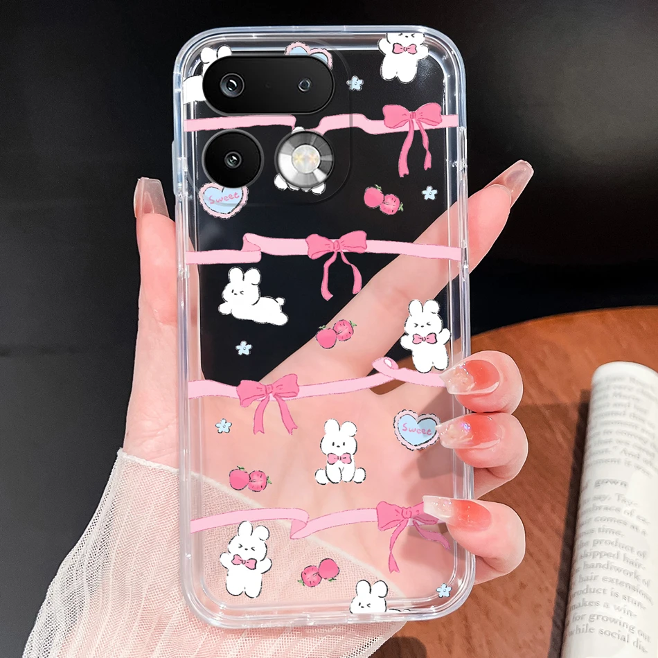 Stylish Soft Slim TPU Clear Silicone Phone Case - Lightweight Protective Cover