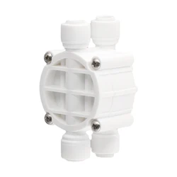 4-Way Auto Shut-Off Valve for Water Purifier Systems with Quick Connect Fitting