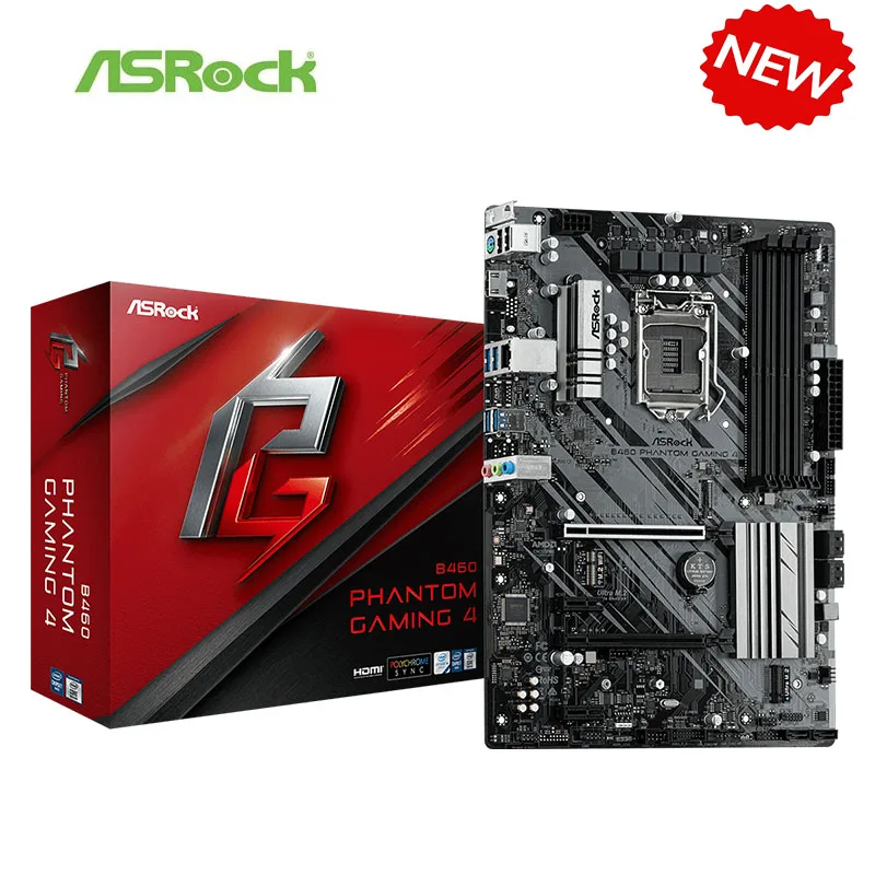 Scheda Madre B460 Nuova Per Asrock B460 Phantom Gaming 4 Presa Per Scheda Madre Lga1200 Ddr4 Supporto Per Scheda Madre Desktop 10400 10700
