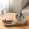 Pet Slow Feeder Bowl Water Dispenser Set - Anti-Spill Double Bowl for Dogs Cats, Food Water Combo, Non-Slip Pet Feeding Supplies 3