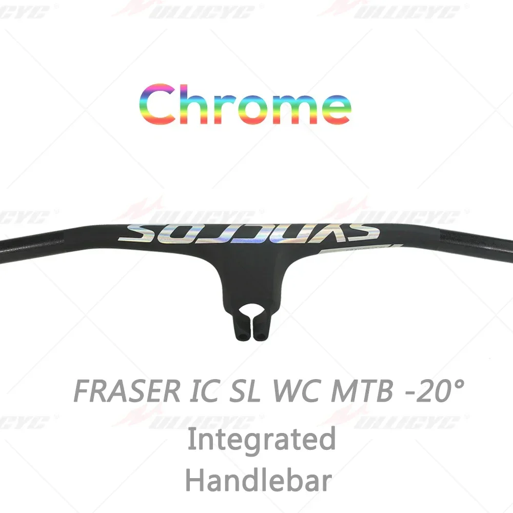 SYNCROS Full Carbon Fibre Integrated MTB FRASER IC SL Big 70mm~100mm*720mm~780mm Handlebar Black MatS