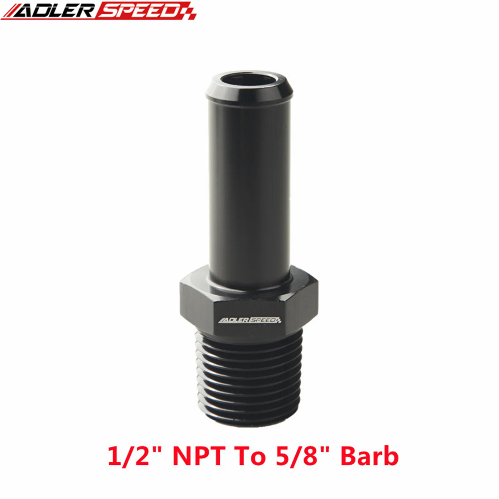 (1/8 NPT 1/4) (1/2 NPT 5/8)(1/2 NPT 수 3/4) 호스 바브 직선 피팅 어댑터 알루미늄