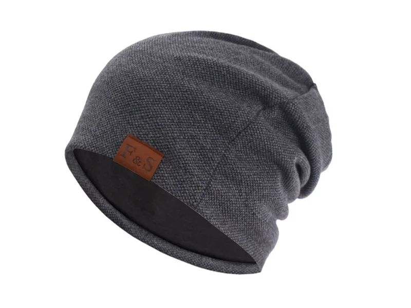 Skullies Beanies Gestrickte Hut Männer Herbst Hüte Für Männer Motorhaube Gorras Schädel Maske Weiche Männliche Balaclava Frauen Winter Beanie Hut Kappe – Detail 6