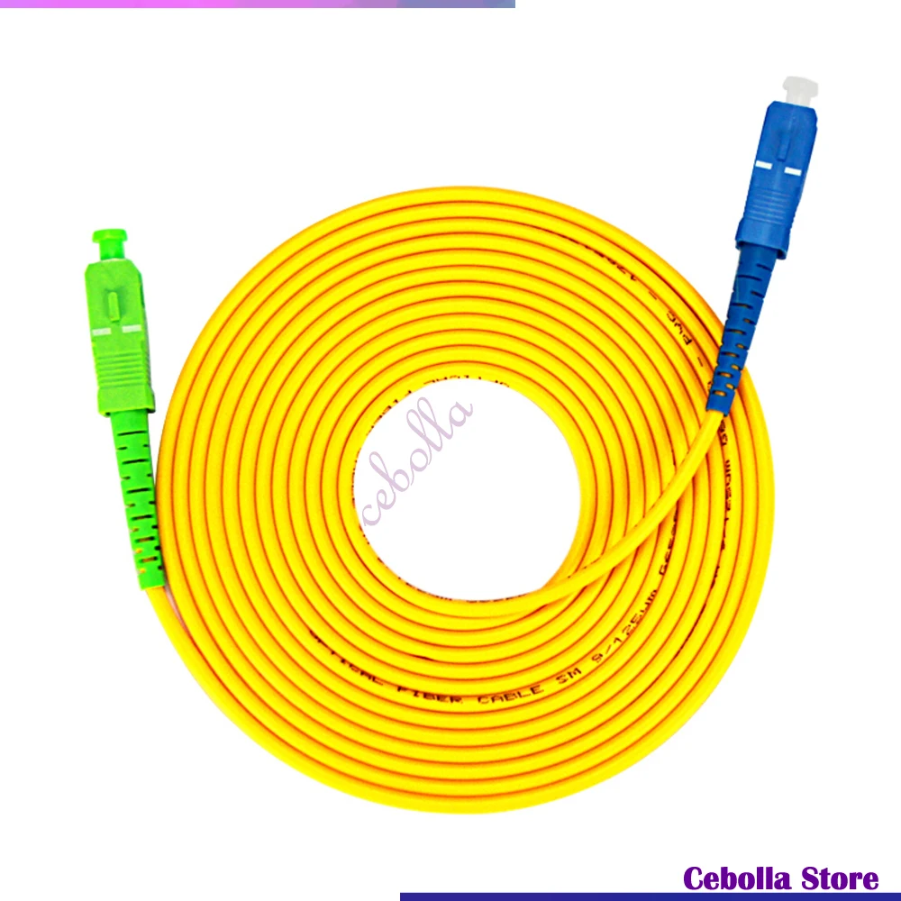 

60pcs Fiber Optic Jumper SC APC SC UPC 1M 2M 3M Simplex Singlemode LSZH Optic Patch Cord Cable 3.0mm