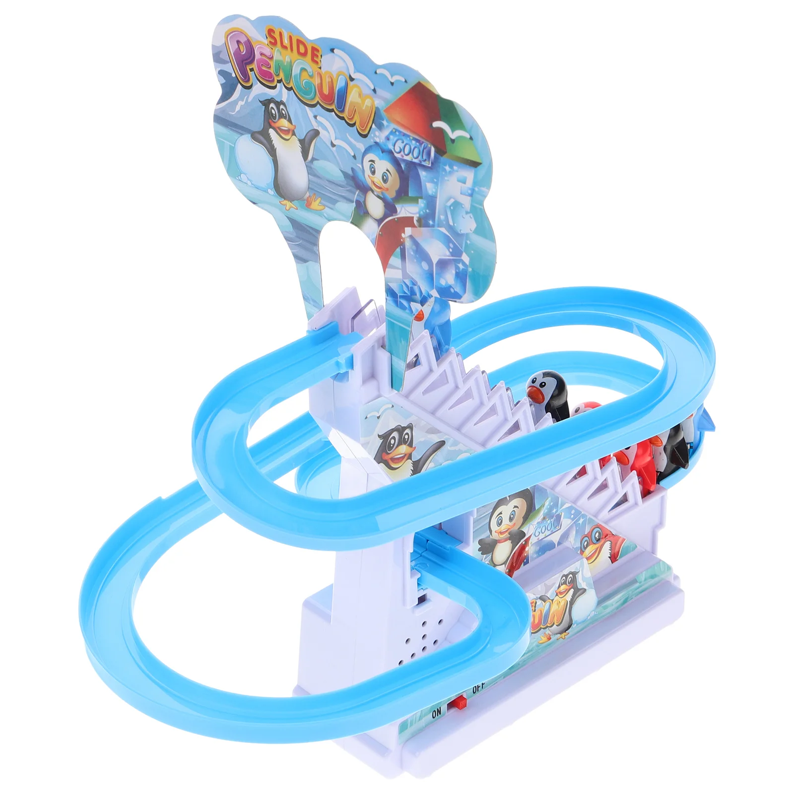 Kids Toy for Boy Penguin Girl Toys up and down Climbing Stair Electric Blue Sliding Kit Child 4