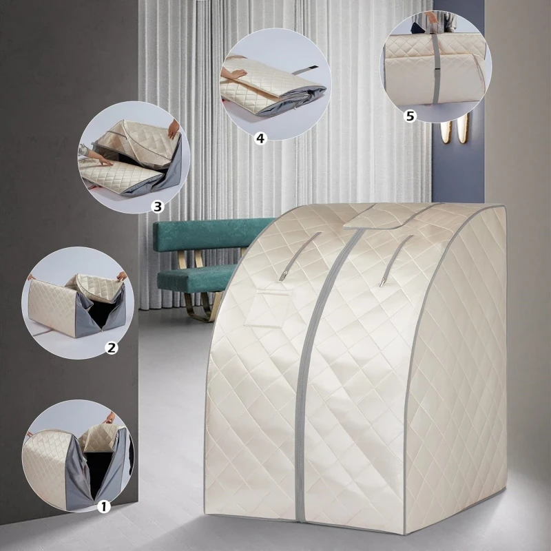 Portable Infrared Sauna Individual at Home Full Body Foldable Sauna Box 5