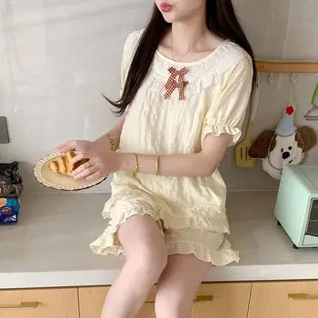 بيجامة صيفية للنساء أطقم بيجامات طقم بيجامات نسائي ملابس نوم بناطيل بيجاما شورت نسائي ملابس داخلية لصالة النوم 5