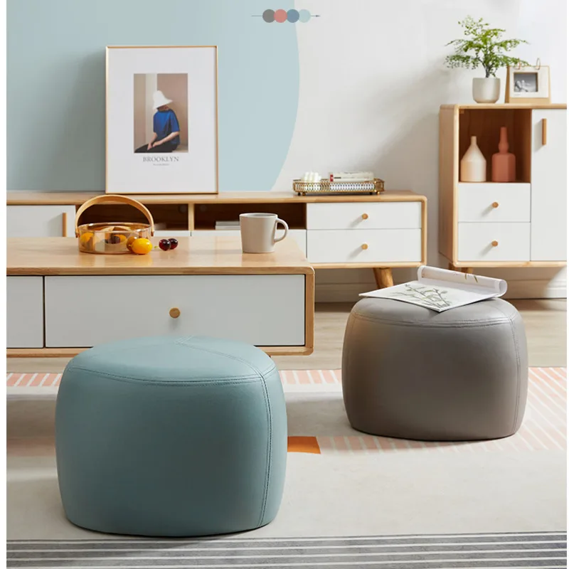 

Bedroom Stool Lightweight Mobile Step Stool Cloth Triangle Children's Chair Many Multi-color Hallway Ottoman Versatile Scene