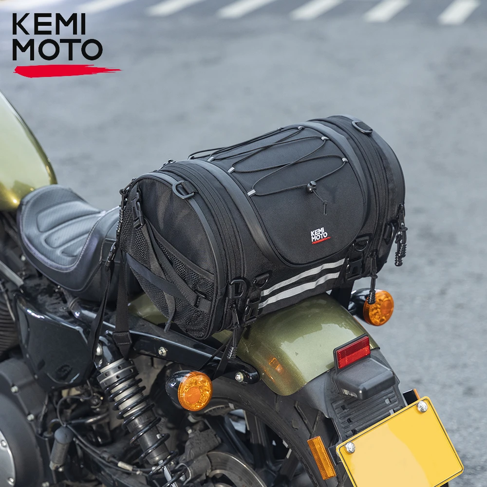 MotorcycleSissyBarBagMotorcycleHelmetTailBagsRollLuggageRack