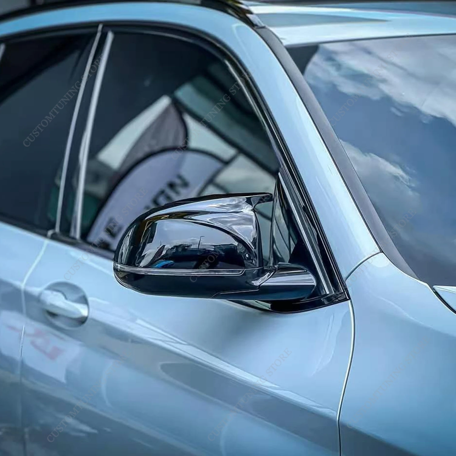 M 스타일 1 쌍 후면보기 미러 커버 캡 트림 쉘 프레임 BMW X3 G01 X4 G02 X5 G05 X6 G06 X7 G07 2018-2025 L-dirve Tuning