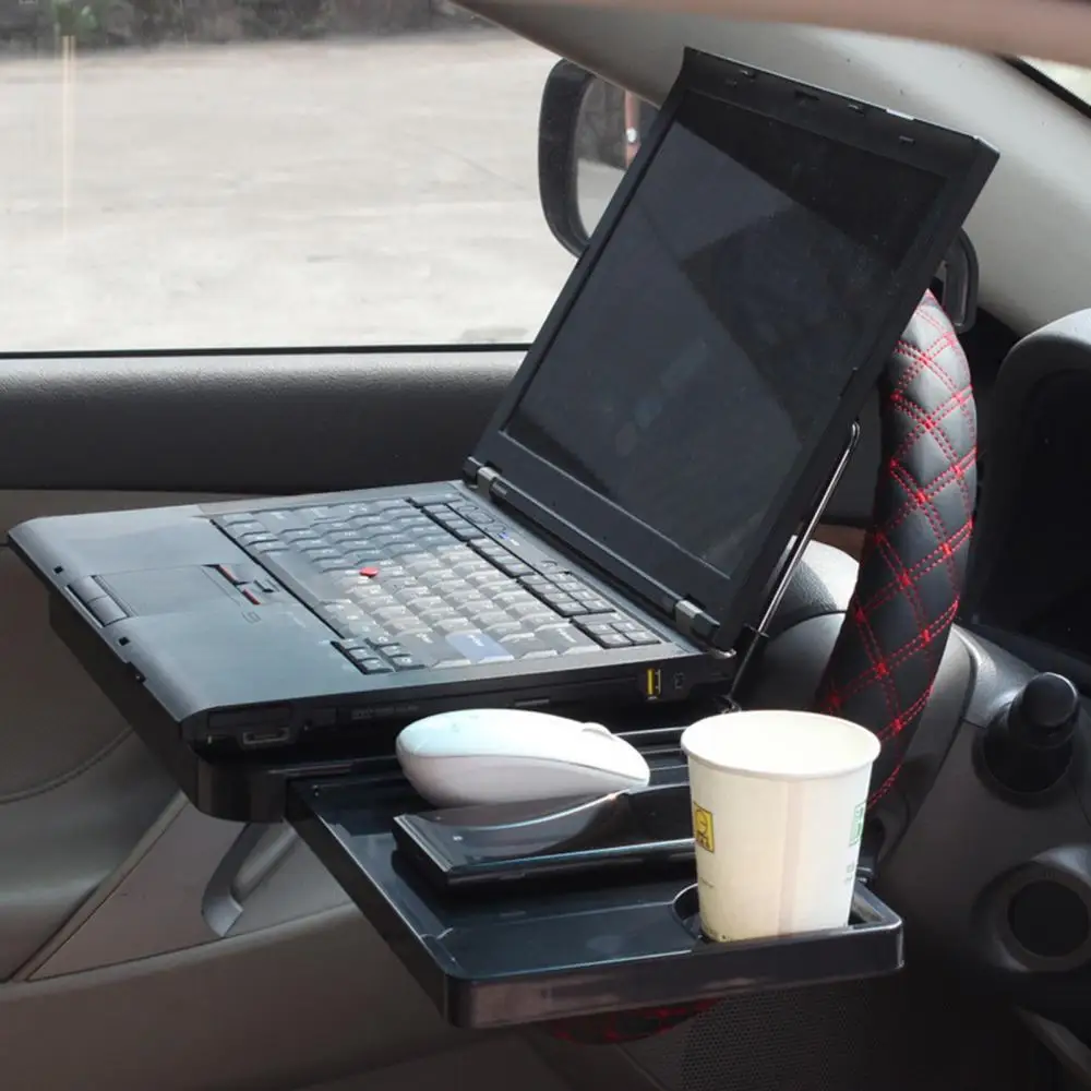 

Складная автомобильная универсальная настольная подставка для ноутбука полка для компьютера с крючком для ящика