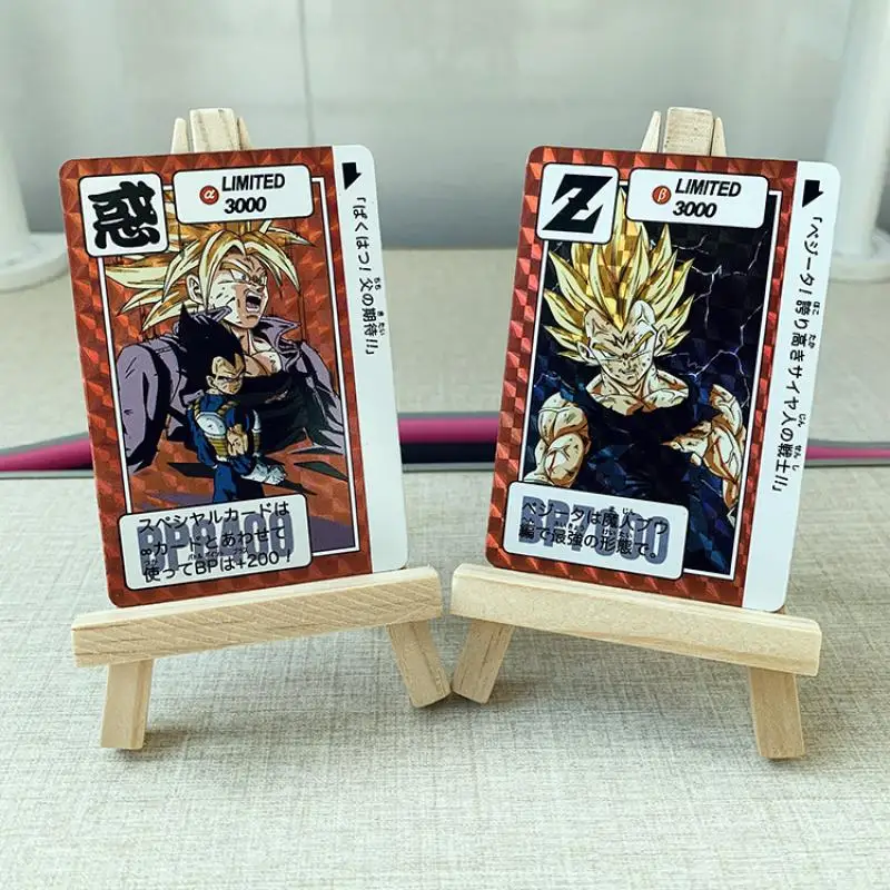 NEW Anime Dragon Ball Son Goku Majin Buu Vegeta IV DIY homemade cards Game Collection Children\'s toys Birthday present