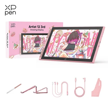 XPPen Artist 12 3rd 11.9-inch Graphics Monitor with X4 Smart Stylus 2 Dials 8 Keys Foldable Stand for Drawing Design Kids Gifts
