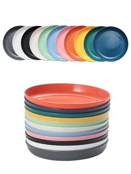 Piatto da dessert in plastica da 4/11 pezzi, riutilizzabile, adatto per cucina da picnic, microonde e lavastoviglie 1