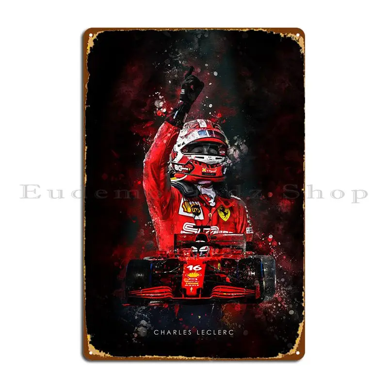 Charles Leclerc Metal Sign Decoration Kitchen Wall Decor Custom Wall Murale Tin Sign Poster