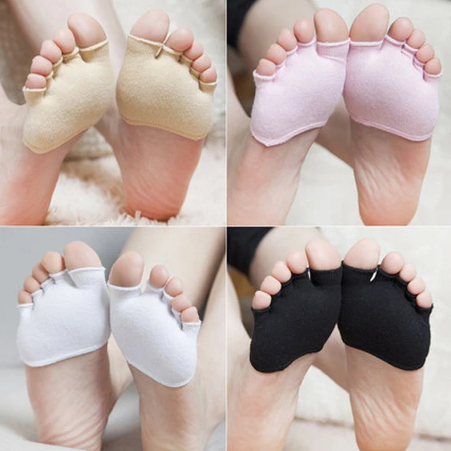 1pair Summer Sport Toeless Yoga Socks Non-slip Professional