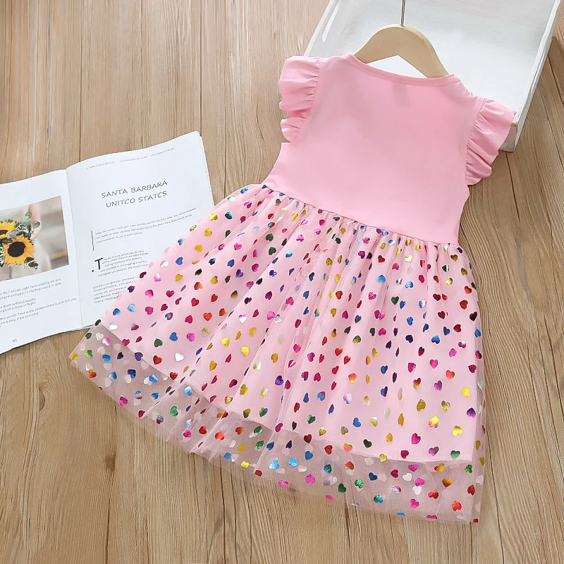 Baby Girls Dress Sleeveless Beach Dress Cotton 1-6T