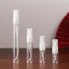 50/100PCS 2ML 3ML 5ML 10ML Black Portable Glass Perfume Bottle Empty Refillable Bottle Cosmetics Bottle Sample Thin Glass Vials 2