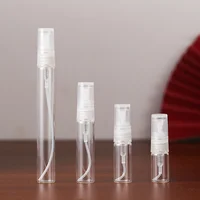 50/100PCS 2ML 3ML 5ML 10ML Black Portable Glass Perfume Bottle Empty Refillable Bottle Cosmetics Bottle Sample Thin Glass Vials 2