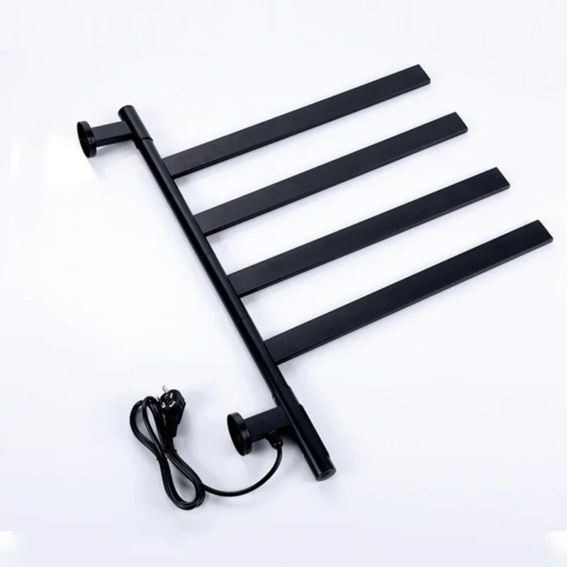 Bathroom Electric Bath Towel Warmer Heating Shelf Rack Dryer Rotatable Digital Display Function