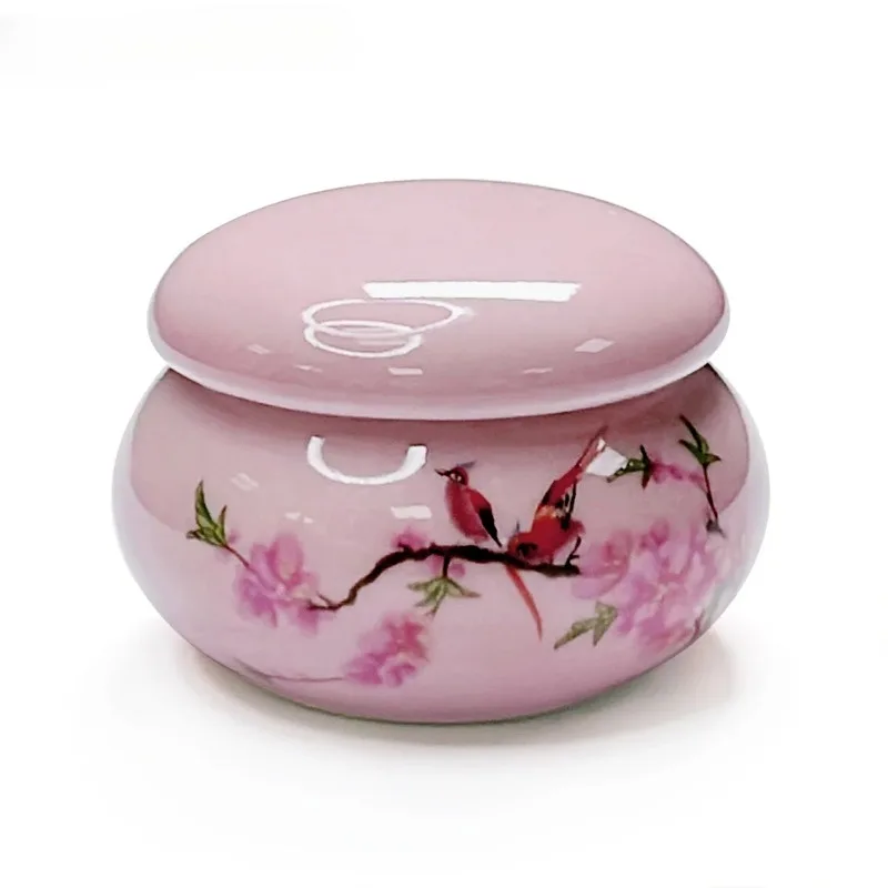 1Pc Ceramics Nail Cup with Lid Acrylic Liquid Powder Ceramic Cup Nail Art Acrylic Liquid Powder Porcelain Dappen Dish Container