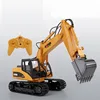 Remote Control Alloy Excavator 1:14 Metal Version Large Excavator Bucket Engineering Vehicle 2.4g Wireless Large Toy Boy Gift 2