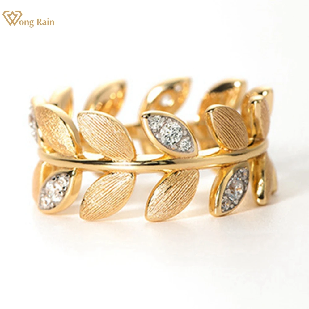 

Wong Rain 18K Gold Plated 925 Sterling Silver Lab Sapphire Gemstone Elegant Ring for Women Wedding Party Fine Jewelry Wholesale