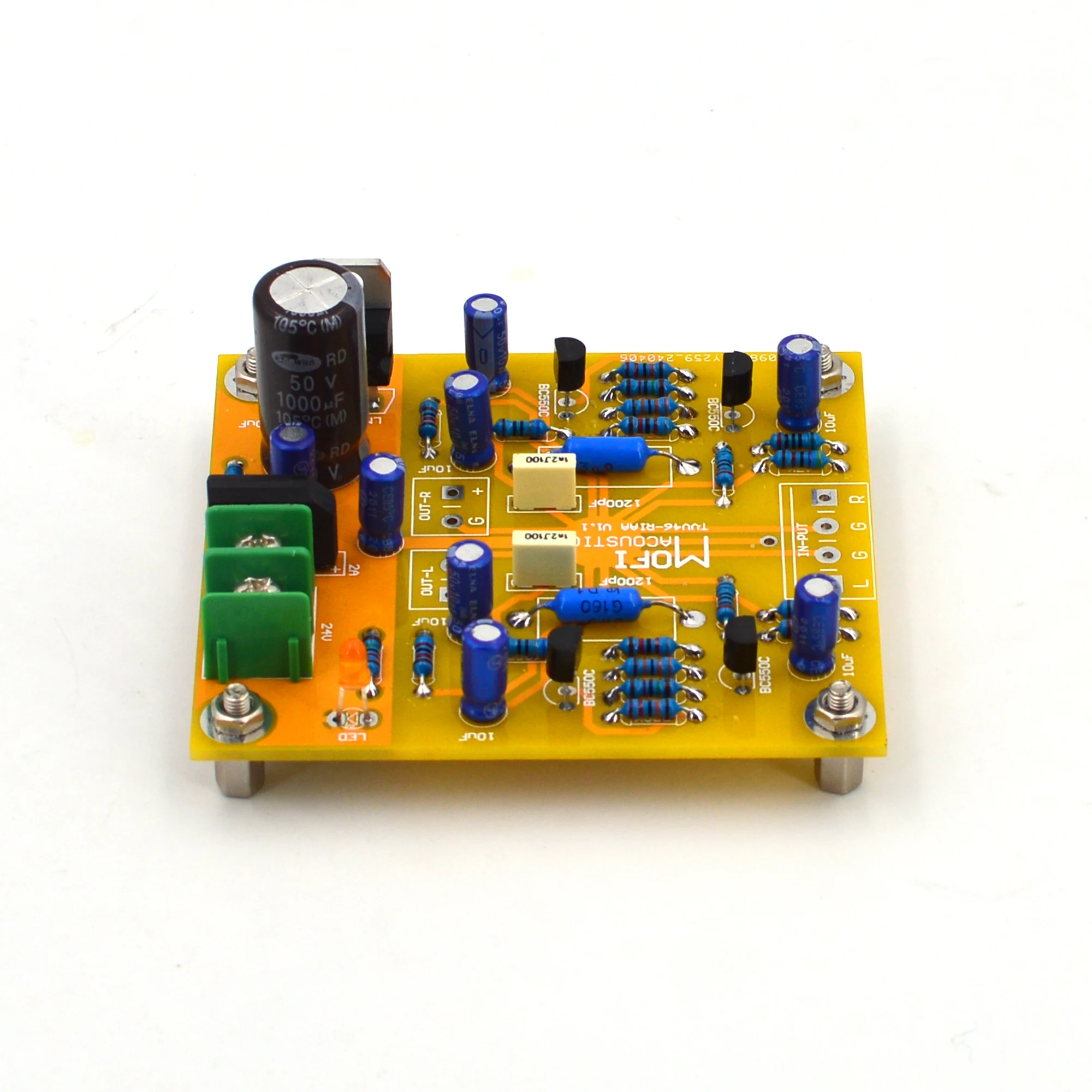 MOFI Dual TVV46-Fully Discrete Phono Amplifier(MM) RIAA-DIY Kit audio amplifier board