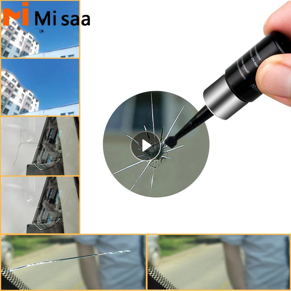 Kit Di Strumenti Per La Riparazione Del Parabrezza Dell'Auto Scratch Crack Restore Resina Sealer Repair Glue Auto Window Strumenti Fai Da Te Strumento