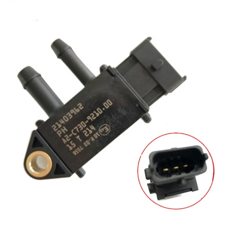 Genuine D13 DPF Delta Exhaust Air Intake Differential Pressure Sensor  21403962 For Volvo Truck qd lcd air pressure sensor digital wind differential pressure transmitter 4 20ma out sensor 500pa 10kpa gas pressure transmitter