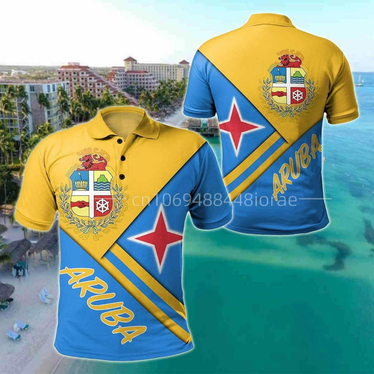 Bandeira da Romênia Brasão de armas Personalizado Camisas Polo Verão Casual  Streetwear Moda Masculina Solta Jersey Plus Size Sportswear