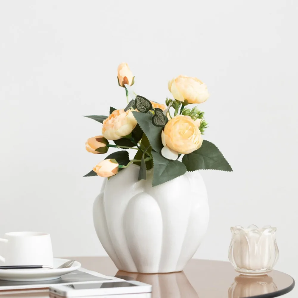 Nordic Ins Cloud Bubble Ball Ceramic Vase Ornaments Living Room Bedroom Dining Table Flower Arrangement Art Vase Home Decoration 2