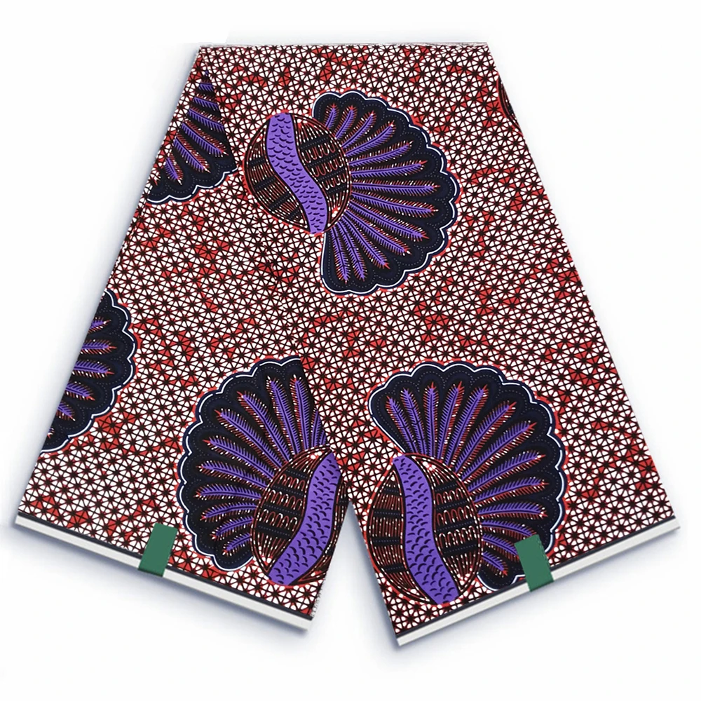 

Veritable High Quality 100% Cotton African Nigerian Prints Ankara Wax Fabric Real Original Wax For Sewing Party Dress VL-1113