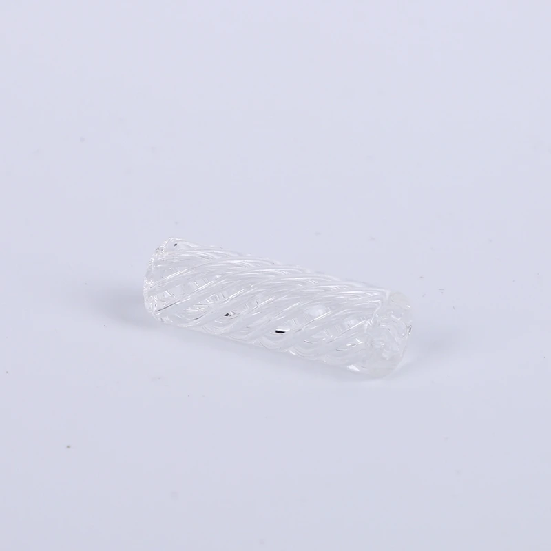 Retail 5pcs/box In Stock 6 Holes Spiral Screw Line Style Transparent Smoking Glass Filter Tips with 6 Holes Smoking Accessories